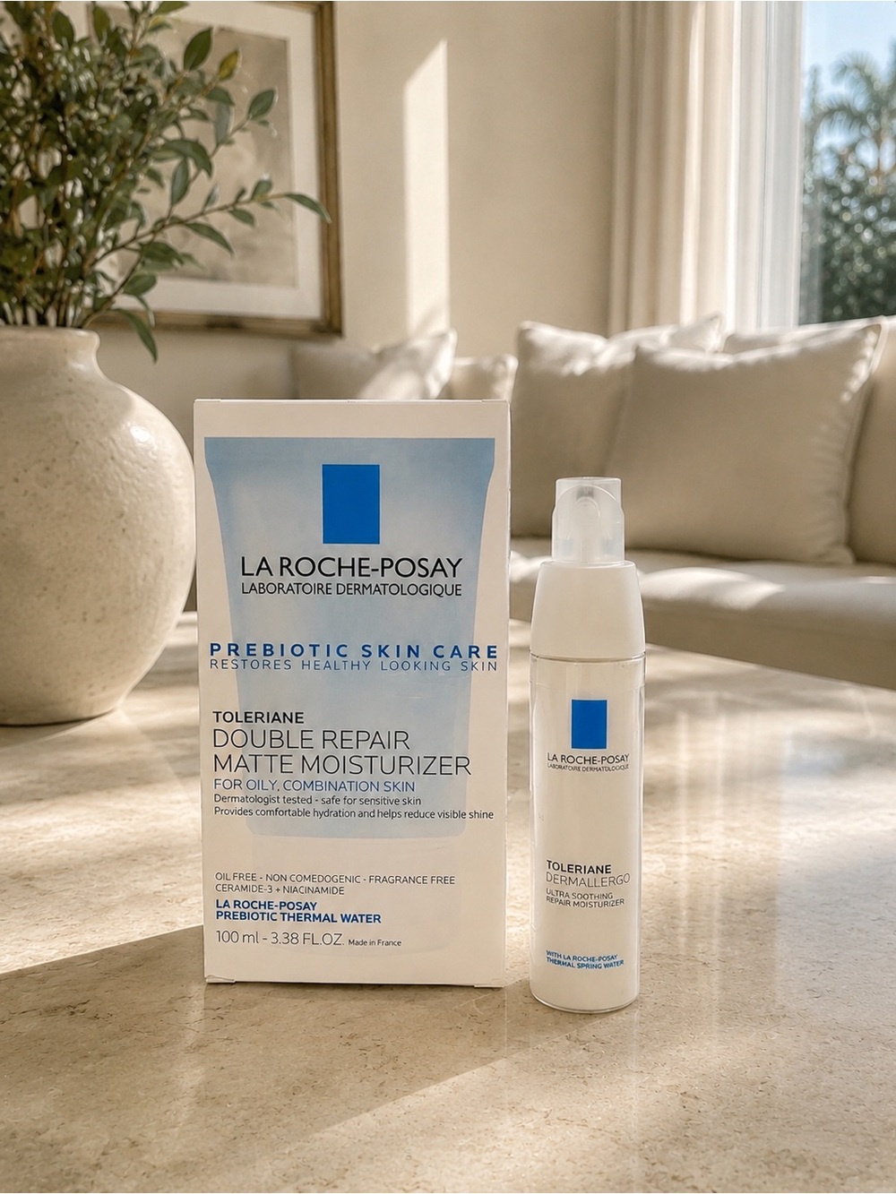 La Roche-Posay Toleriane Double Repair Matte Moisturizer + Dermallergo Duo NEW
